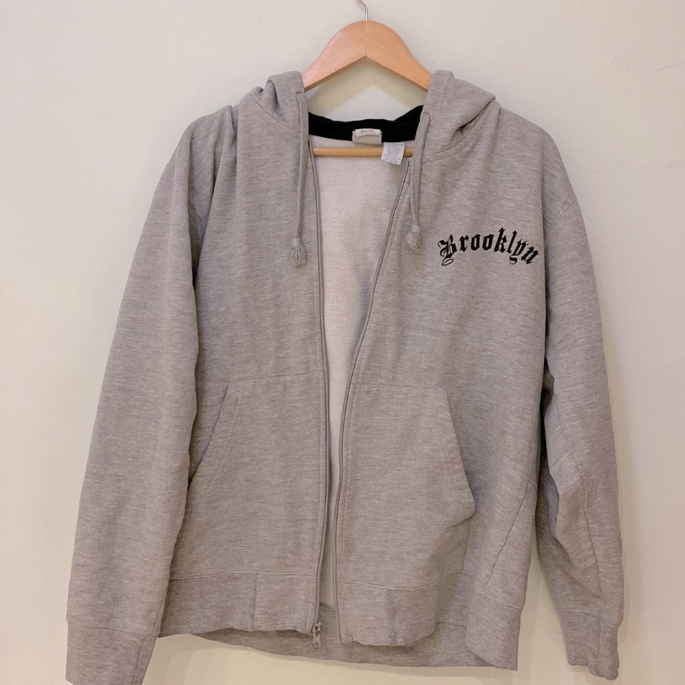 Medium Gray zip-up